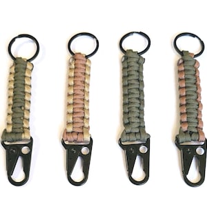 Paracord Keychain with Carabiner clip.
