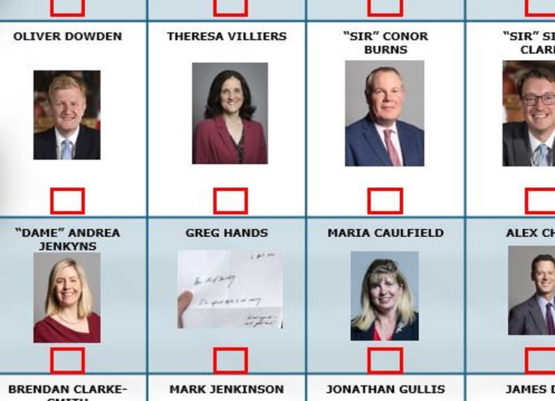 Printable Tory Wipeout Wallchart Download & Print Out for the Tory