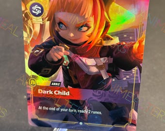 Annie - Dark Child - Lunar Beast - Legend Proxy - Riftbound TCG