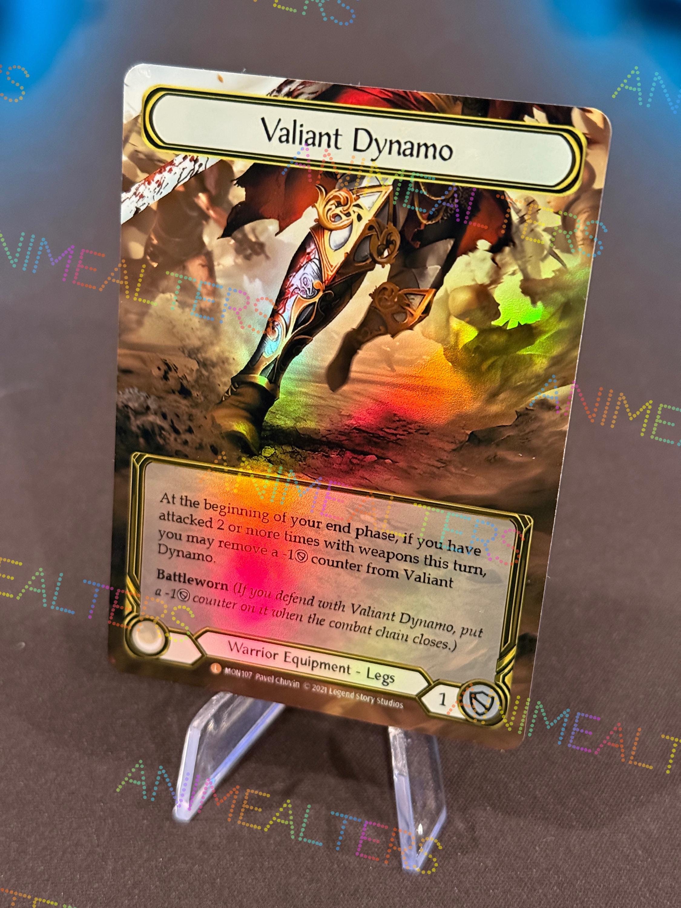 【Flesh and Blood】Valiant Dynamo カード Valiant Dynamo - Equipment Proxy Alter - Flesh and Blood TCG