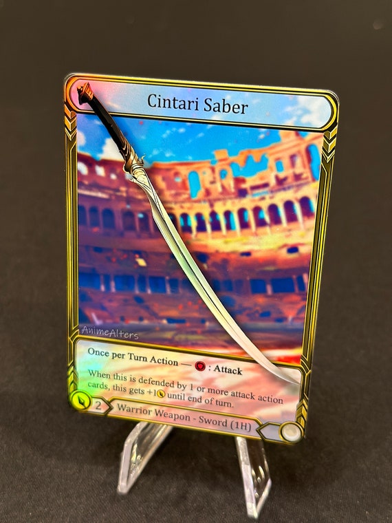 【Flesh and Blood】Cintari Saber カード Cintari Saber - Weapon Alter - Flesh and Blood TCG - Etsy
