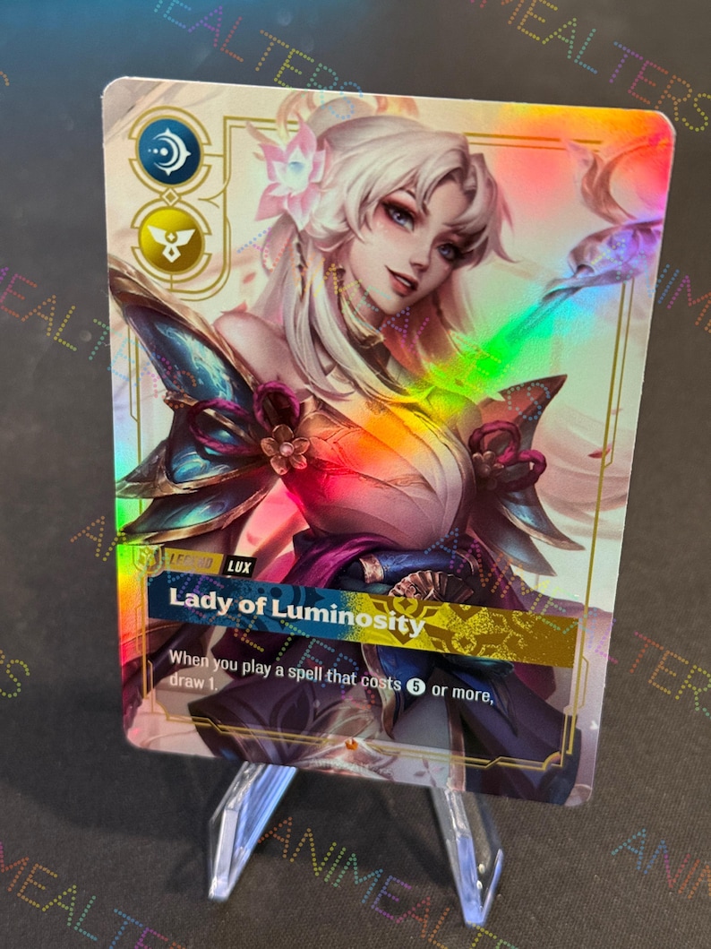 Lux - Lady of Luminosity - Spirit Blossom - Legend Proxy - Riftbound ...
