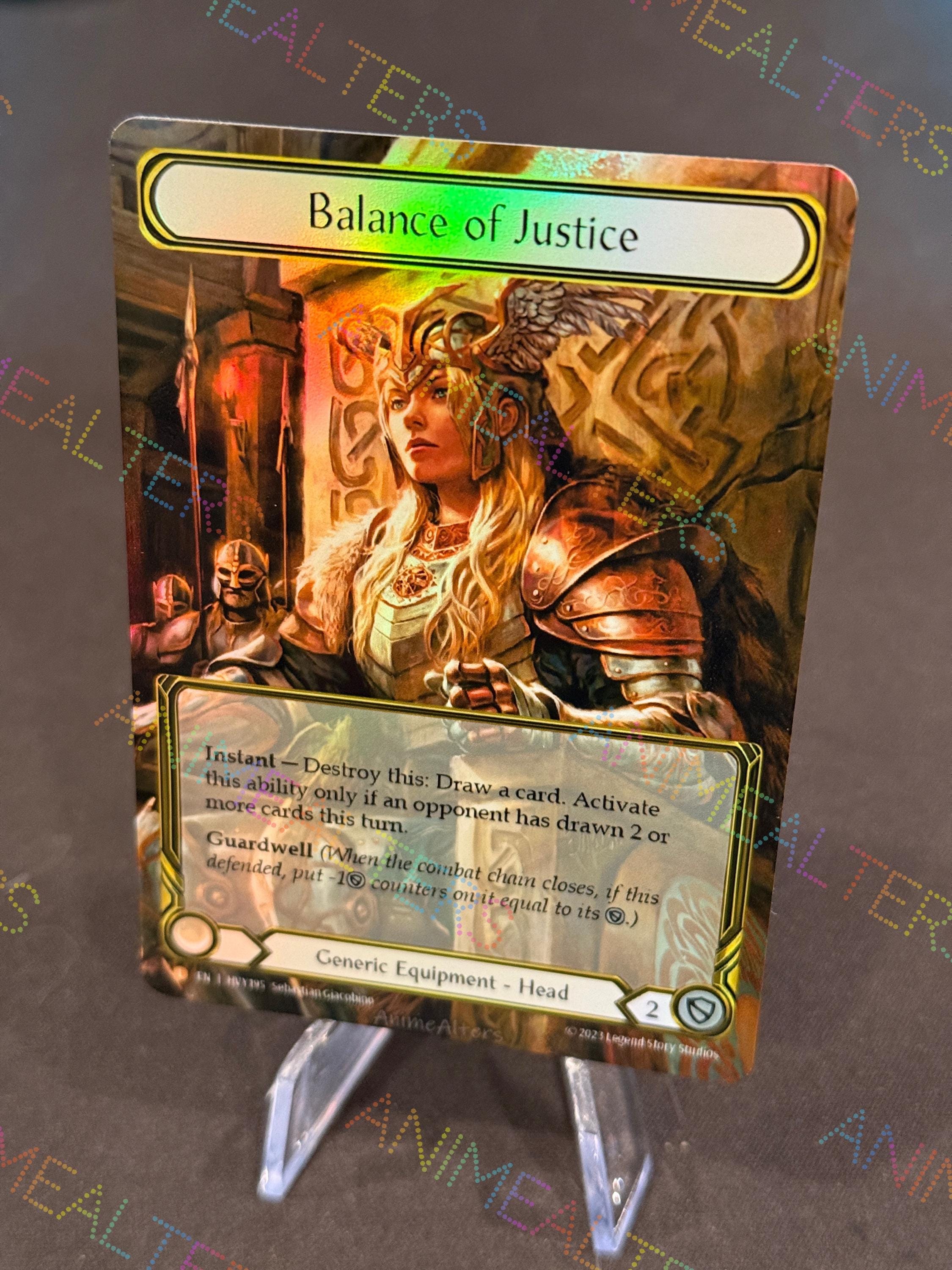 Balance of Justice - Equipment Proxy Alter - Flesh and Blood TCG
