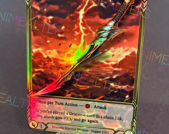 Obsidian Fire Vein - Weapon Alter - Flesh and Blood TCG - Etsy