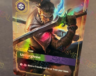 Yasuo - Unforgiven - Foreseen - Legend Proxy - Riftbound TCG - Etsy Israel