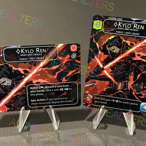 Kylo Ren, Rash e Deadly - Líder Alter - Star Wars Unlimited TCG