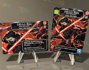 Kylo Ren, Rash and Deadly - Leader Alter - Star Wars Unlimited TCG