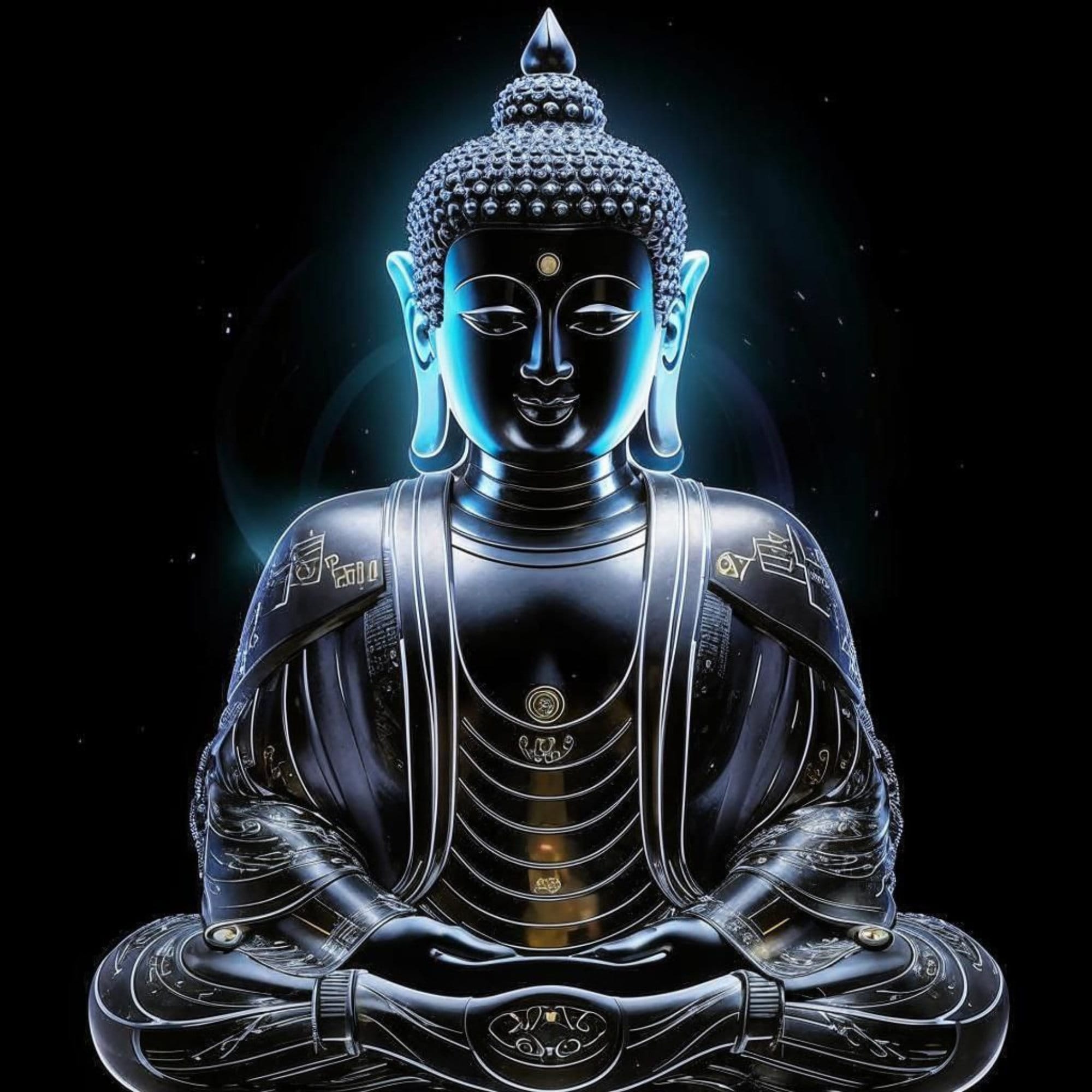 Cyber Buddha PFP Profile Picture for Twitch Discord Youtube Etsy