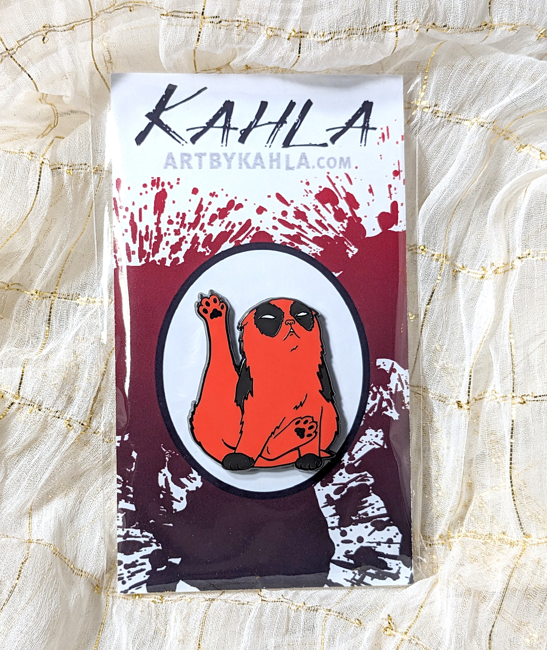 Catpool Enamel Pin, Hard Enamel and Black Nickel, 1.25 Catpool Enamel Pin, Hard Enamel and Black Nickel, 1.25
