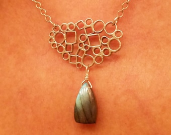 Sterling Necklace (Circles Mosaic)