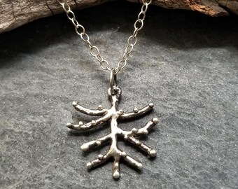 Sterling or Brass and Gold Fill Necklace (Le Petite Tree)