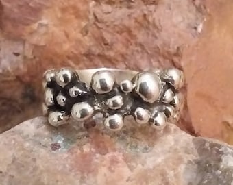 Sterling Silver Ring - Pebbles