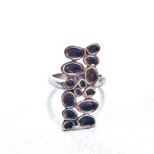 Sterling silver - Oxidized statement ring