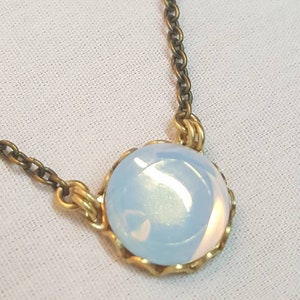 opal droplet necklace image 2