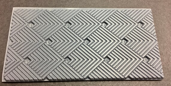 3 D Squares Rubber Texture Tile Mat Stamp For Clay Inks Paint Etsy