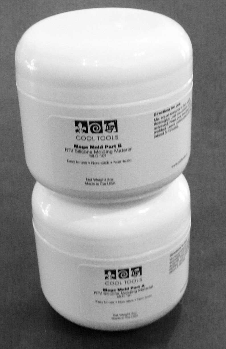 Mega Mold 2 Part RTV Silicone Molding Compound Kit 4 Oz Etsy