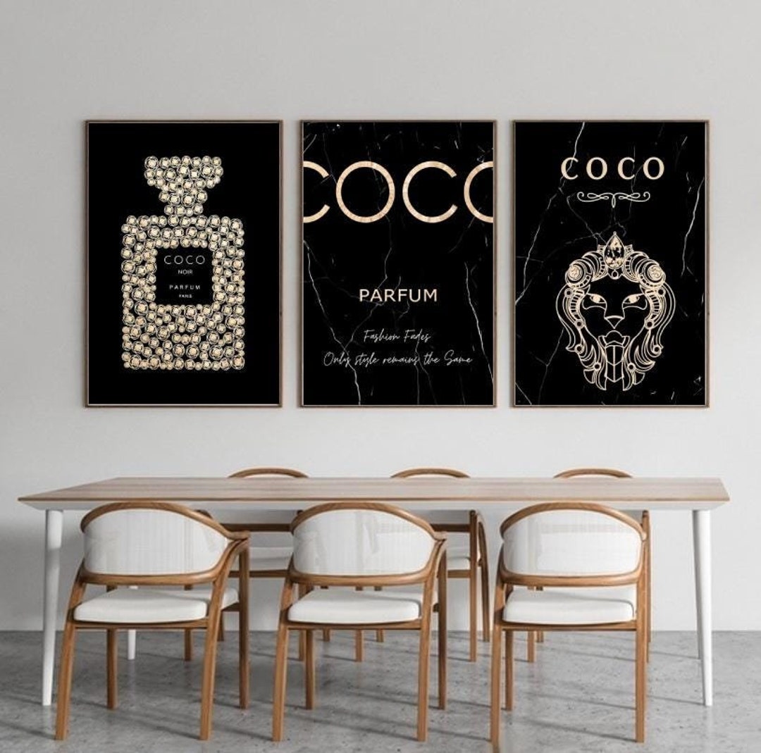 Coco Chanel Fashion Wall Art, High Fashion Print, Trendy Wall Art ...