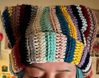 Cat Hat-harige vriend-matching met je huisdier-crotchet-handgemaakt-voor kinderen-kindermaten-kinderen