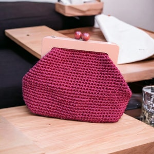 Claret Red Wooden Scholarship Bag, Stylishly Designed Handmade Bags zdjęcie 4