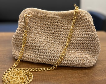 Silvery Macrame Drawstring Bag, Hand-Knitted Stylish Designed Bags, Gift Bags, Scholarship Bag