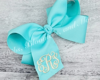 Monogrammed Hair Bow