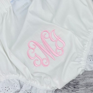 Ruffled Bloomers, Personalized Diaper Cover, Ruffled Panties Personalized