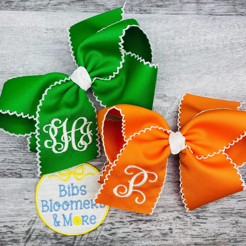 Moonstitch Monogrammed Hair Bow bild 5