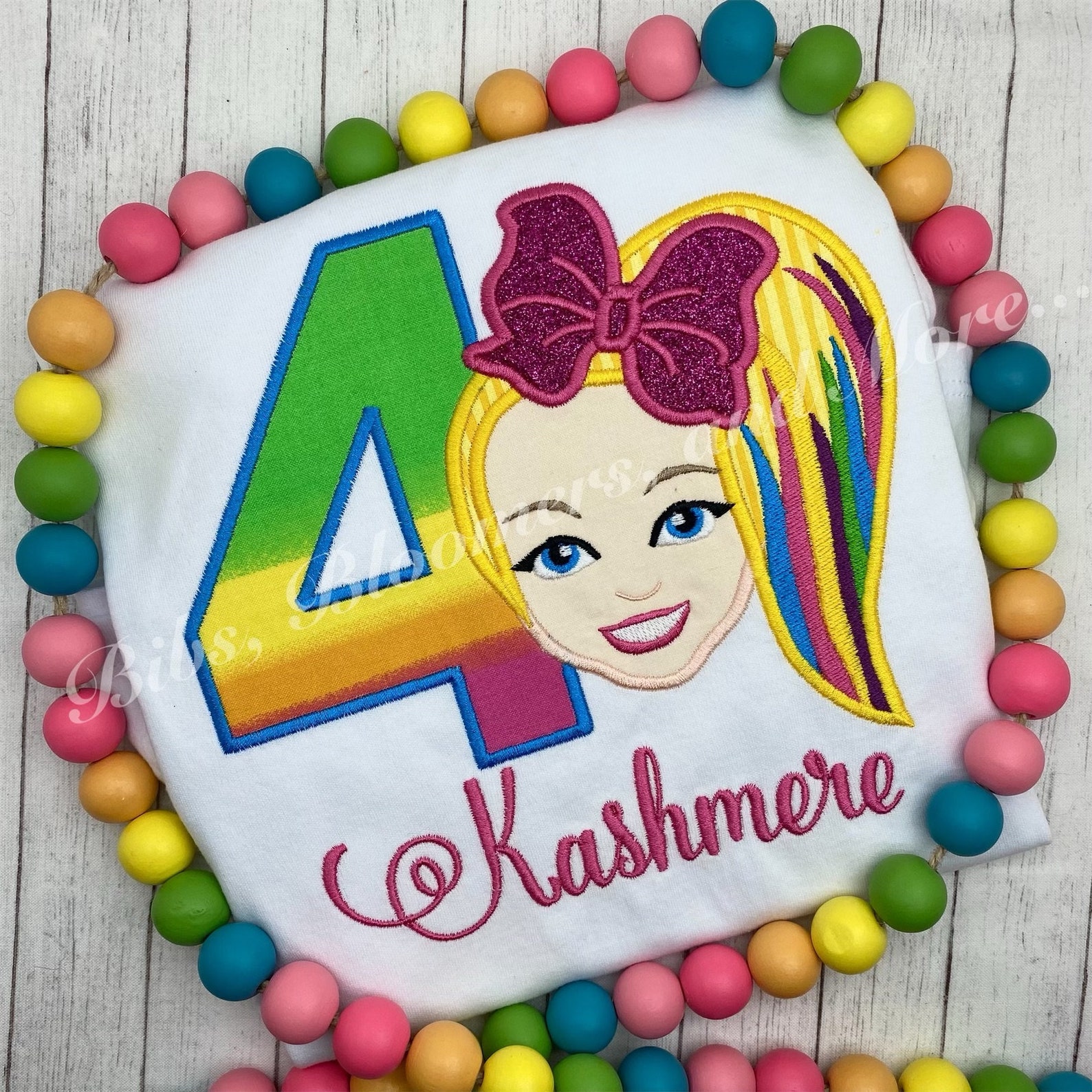 jojo siwa 4th birthday shirt