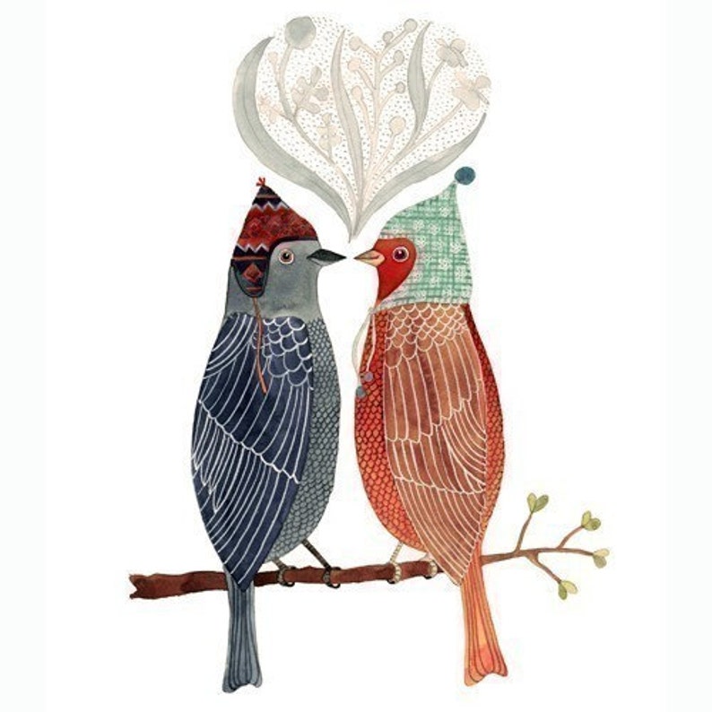 Lovebirds Print image 2