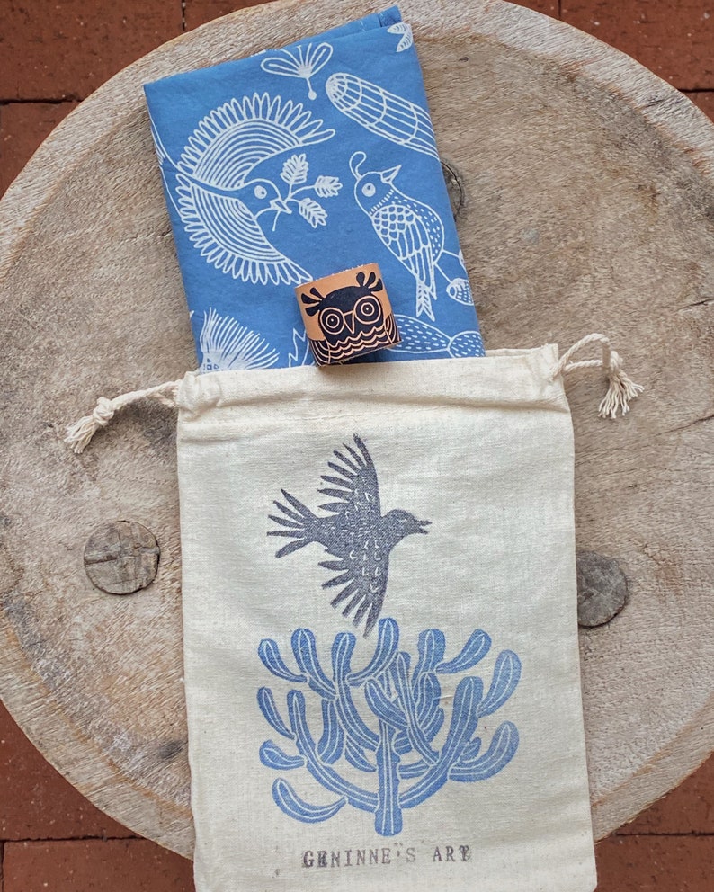 Desert Bandana in denim color image 2