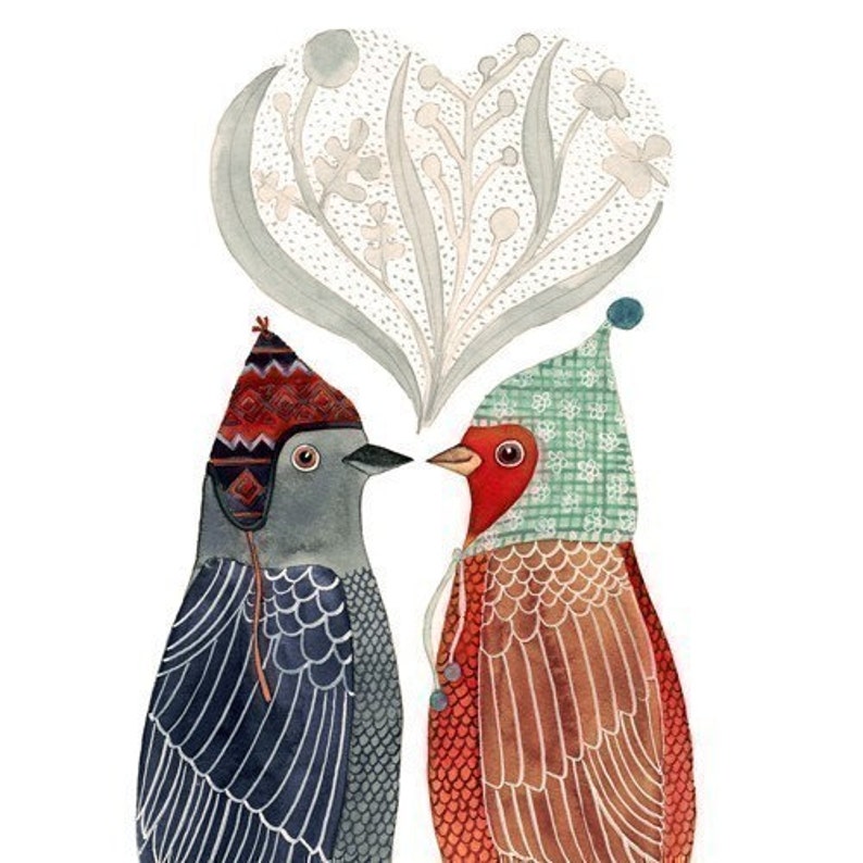 Lovebirds Print image 1