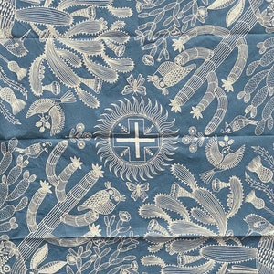 Desert Bandana in denim color image 3