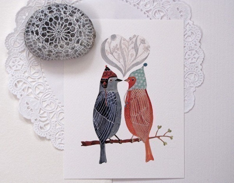 Lovebirds Print image 3