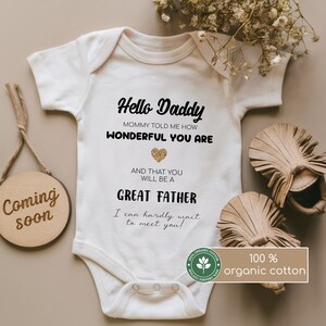 Babybody Hello Dad, Dad-to-be, Pregnancy announcement, You&#39;re going to be a dad, Pregnancy announcement, Surprise, Father, Pregnant