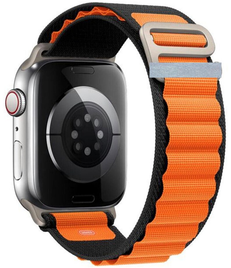 PRIJS PROMOTIE NYLON ALPINE Solo Loop-armband voor Apple Watch 42-49 mm 3-9 Ultra Trail Loop Ocean afbeelding 5