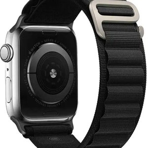 PRIJS PROMOTIE NYLON ALPINE Solo Loop-armband voor Apple Watch 42-49 mm 3-9 Ultra Trail Loop Ocean afbeelding 2