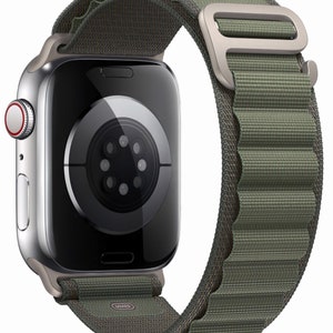 PRIJS PROMOTIE NYLON ALPINE Solo Loop-armband voor Apple Watch 42-49 mm 3-9 Ultra Trail Loop Ocean afbeelding 3