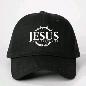 Jesus Way Truth Life baseball hat~christian baseball hat~Jesus~christian apparel~embroidered~faith apparel