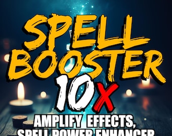 Potenciador de hechizo: un hechizo para aumentar el poder, mejorar la efectividad de los hechizos, amplificar la magia y fortalecer los hechizos.