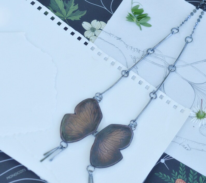 Butterfly Fringe Necklace