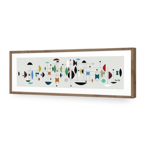 Wrota - Mid Century Modern abstract art - googie - atomic - large - collage - giclee print