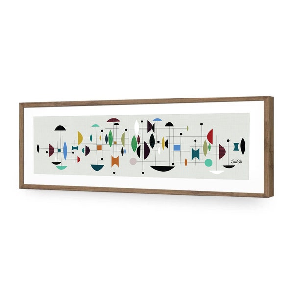 Wrota - Mid Century Arte abstracto moderno - googie - atómico - grande - collage - giclee print
