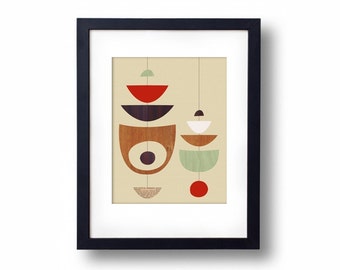 Giclée Print - Tan Mobiles