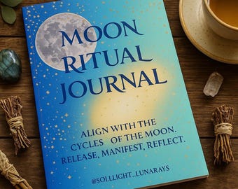 Moon Ritual Journal: pianificatore del ciclo lunare per la cura di sé (PDF)