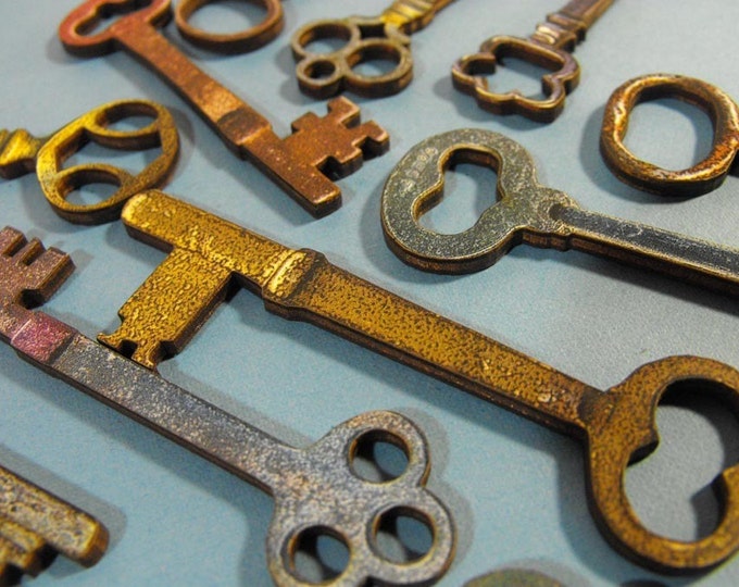 Wooden Skeleton Keys Etsy