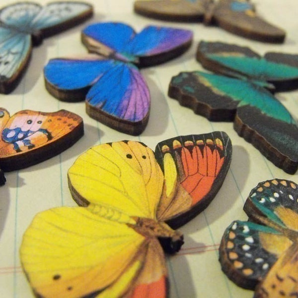 Mini Wooden Butterflies