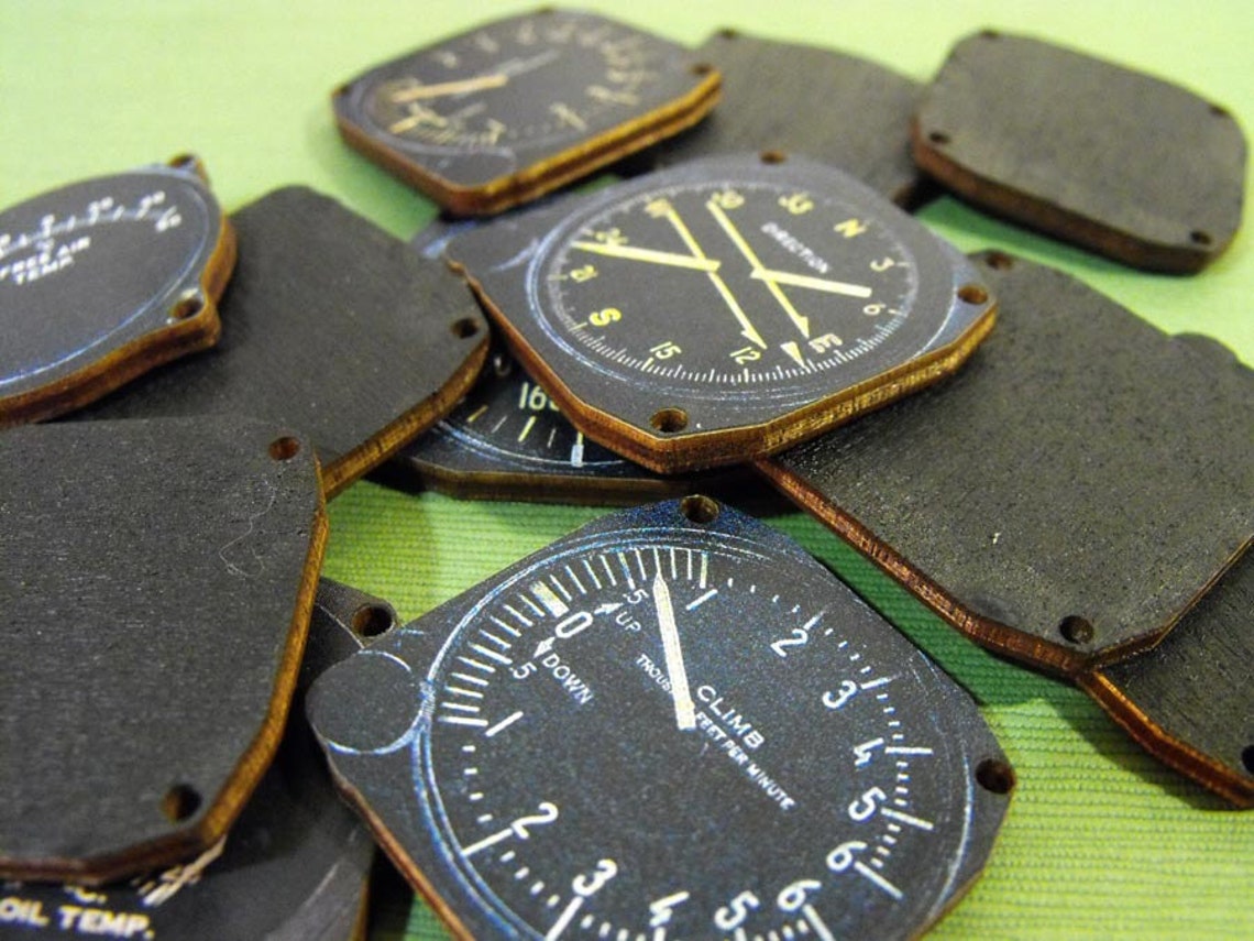 Vintage Aircraft Instruments Etsy