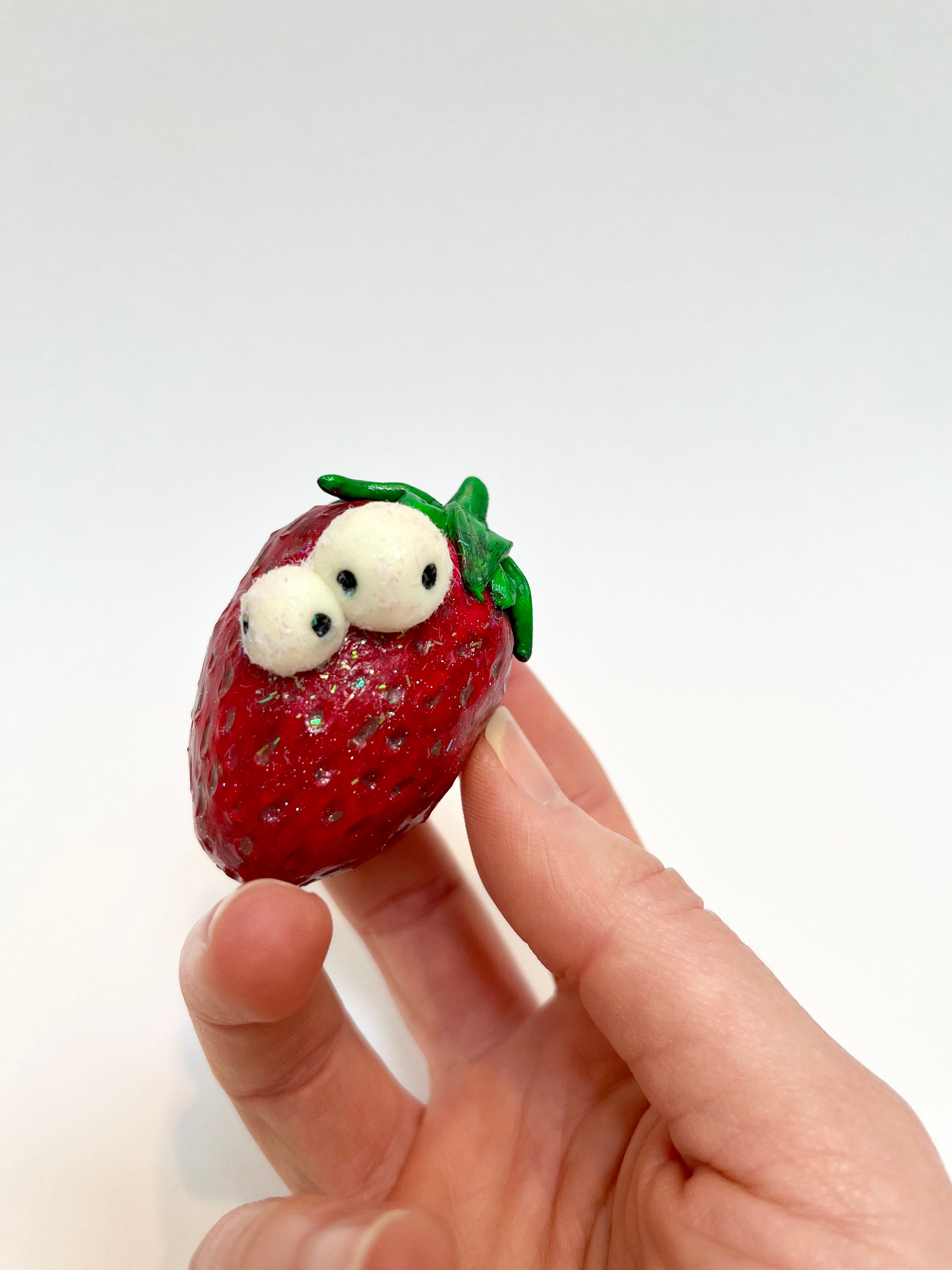 The mold on this strawberry is smiling at me. : r/pics