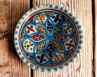 Handgemalte keramikschale - marokkanischen Stil - Gewürzschale
