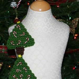 Christmas Tree Crochet Scarf Pattern, Evergreen - PDF